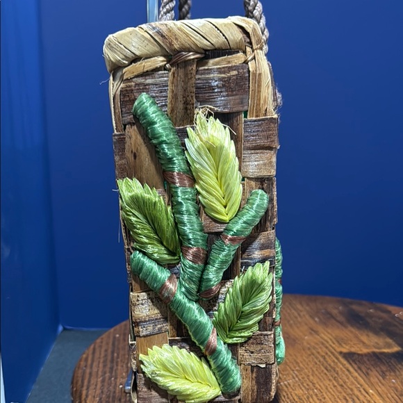 Handcrafted Owl Design Woven Tote Bag - Multicolor - Picture 4 of 8